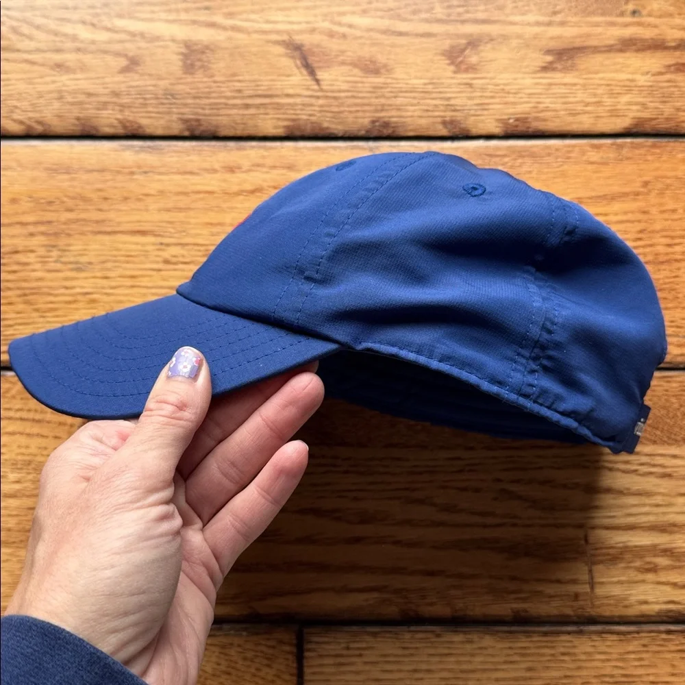 Vineyard Vines Lacrosse Sticks‎ Blue Adjustable Baseball Cap Hat Whale Logo Blue - Picture 7 of 12